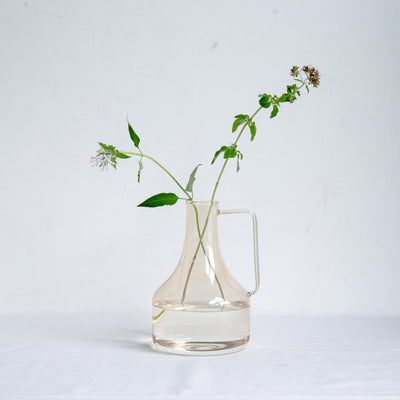 ライトリー GLASS Flower vase Flask, beige