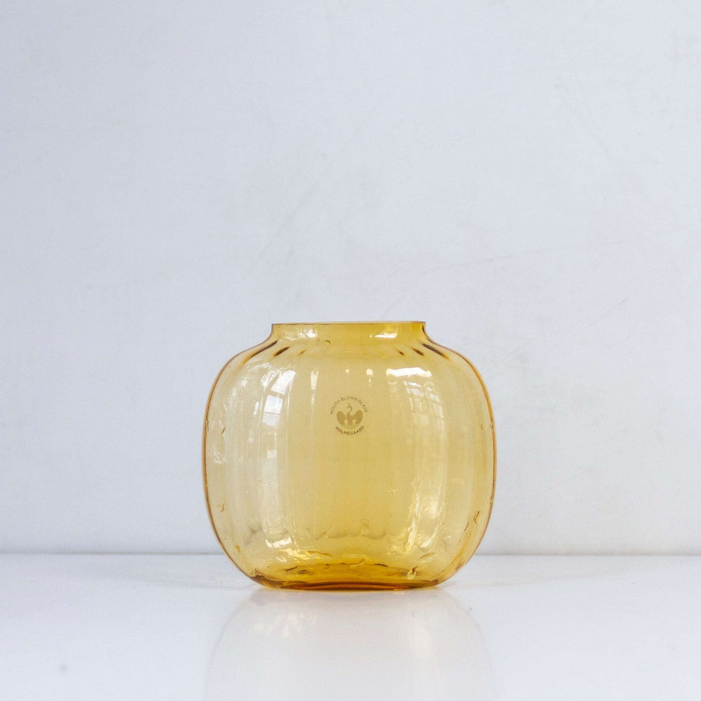 【HOLMEGAARD】PRIMULA Oval Amber Vase （H12） – LIFFT