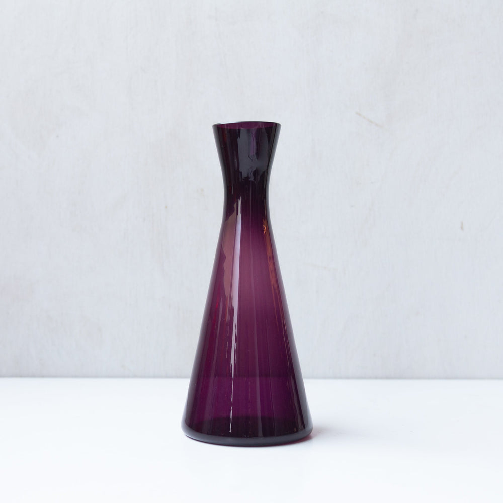 【Kaj Franck-Nuutajarvi】Purple Glass Vase