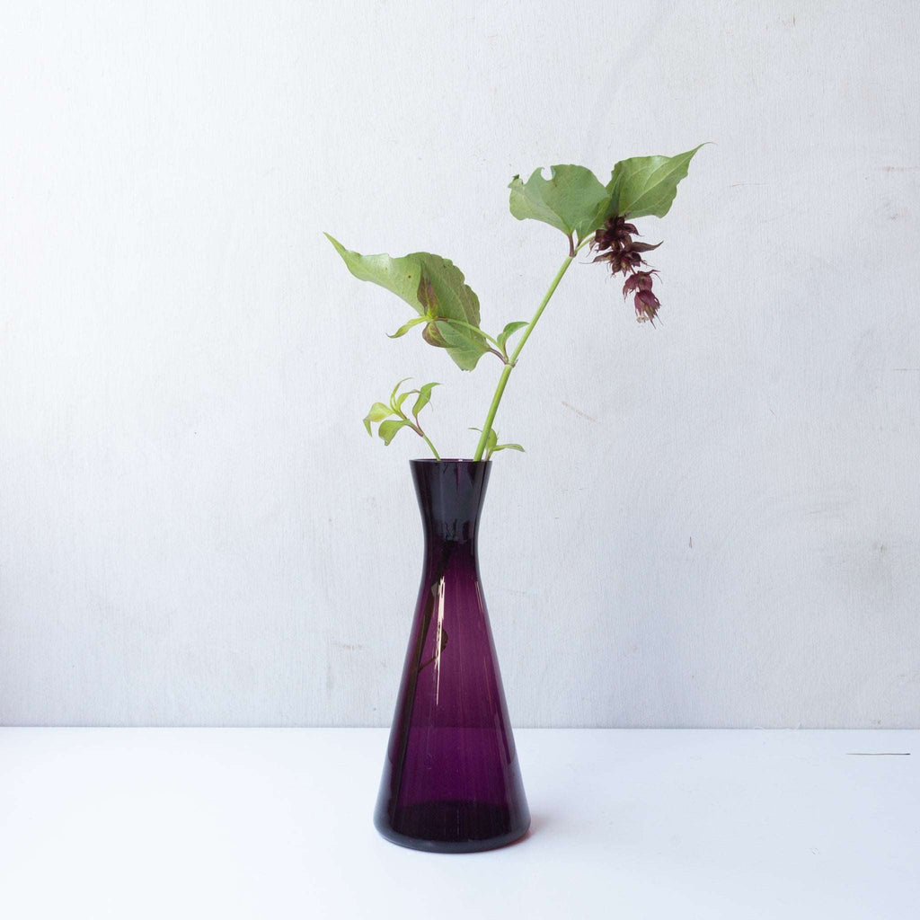 【Kaj Franck-Nuutajarvi】Purple Glass Vase