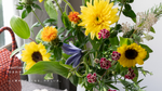 ひまわりの花束