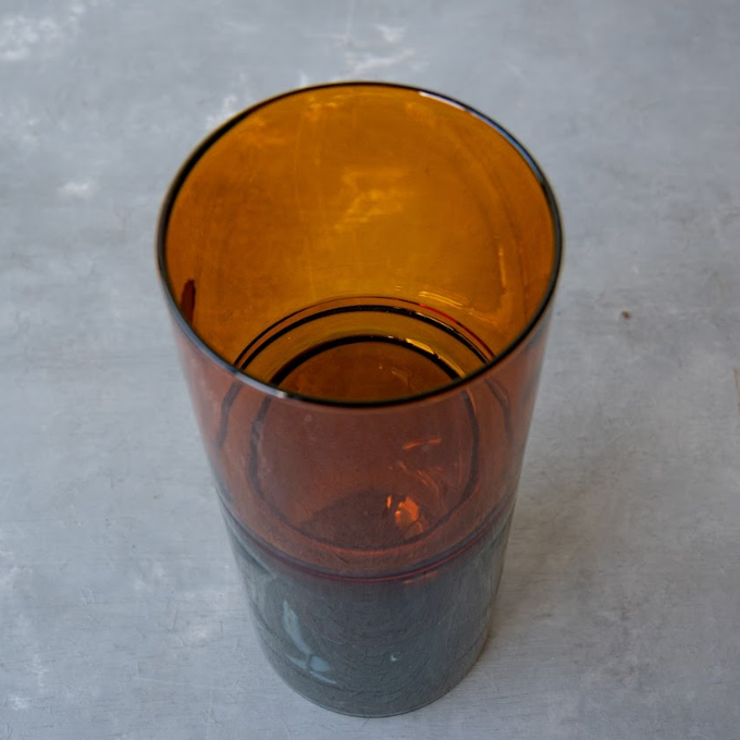 【amabro】DW VASE Small-amber×gray-