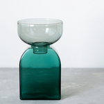 【amabro】TWO TONE VASE-Square Gray×Green