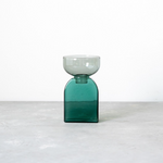 【amabro】TWO TONE VASE-Square Gray×Green