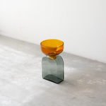 【amabro】TWO TONE VASE-Square Amber×Gray