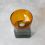 【amabro】TWO TONE VASE-Square Amber×Gray