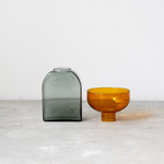 【amabro】TWO TONE VASE-Square Amber×Gray