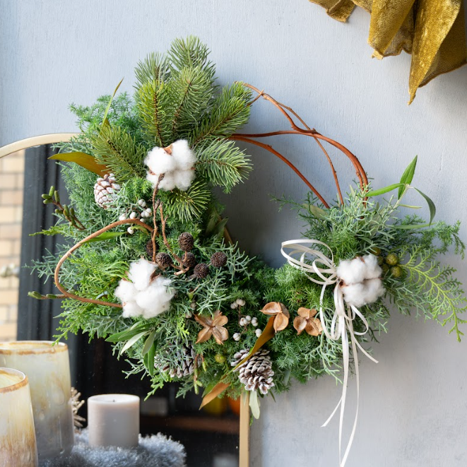 【LIFFTクリスマス2025】Natural Snow wreathe