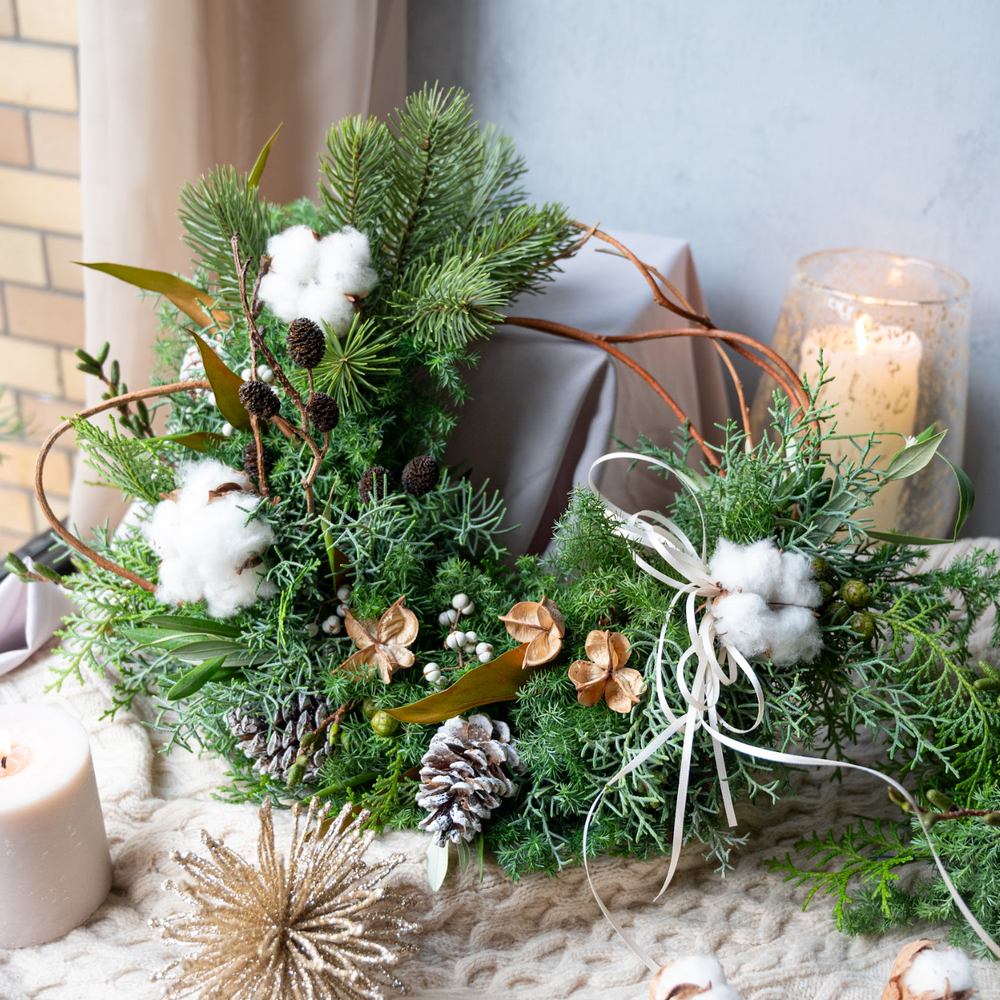 【LIFFTクリスマス2025】Natural Snow wreathe
