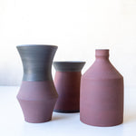 陶芸家Keicondo（ケイコンドー）の花瓶（フラワーベース）赤色3種類