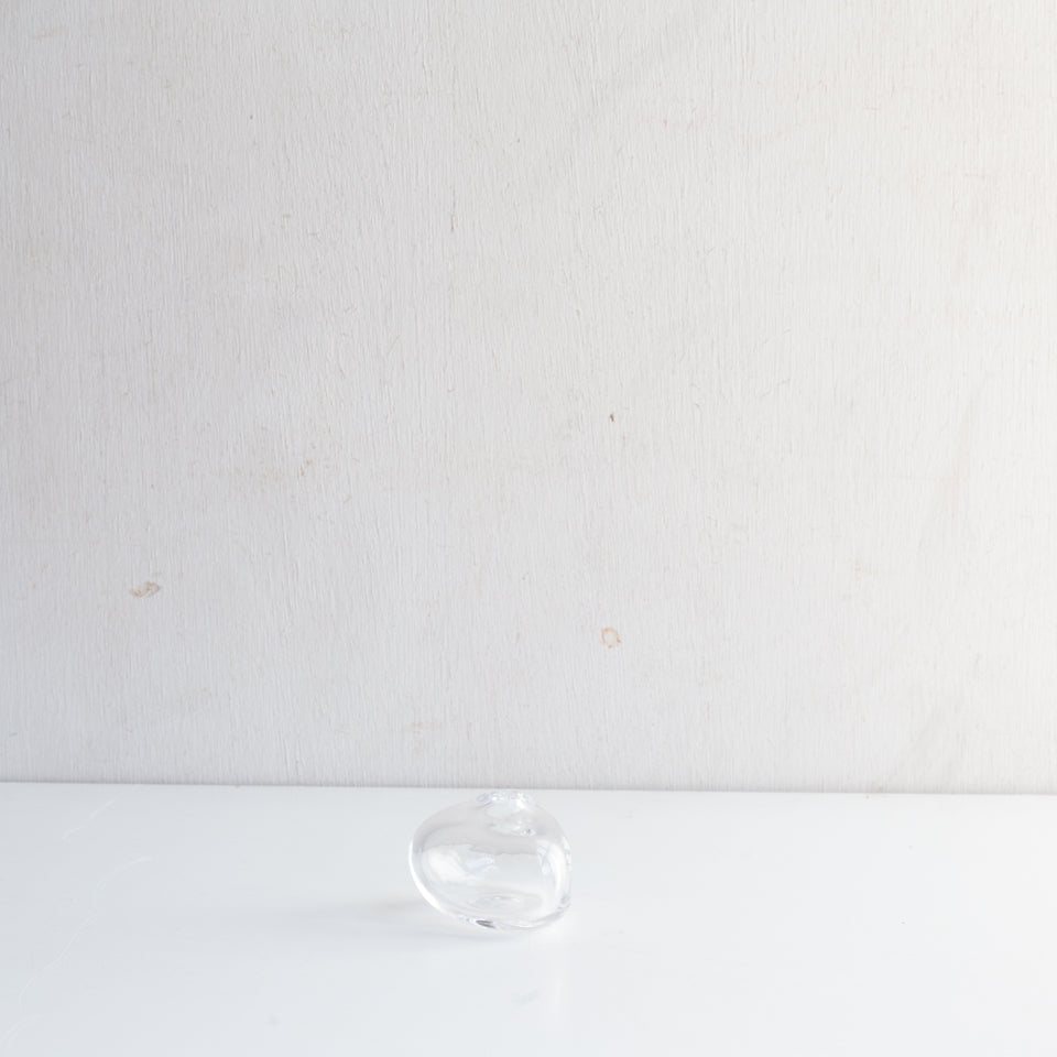スガハラの透明のガラス花瓶一輪挿し