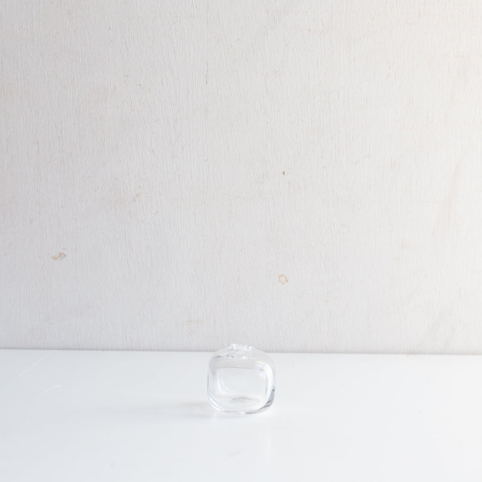 スガハラの透明ガラス花瓶一輪挿し
