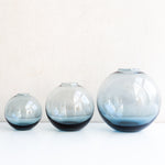 スガハラの青の花瓶（フラワーベース）3つのサイズ