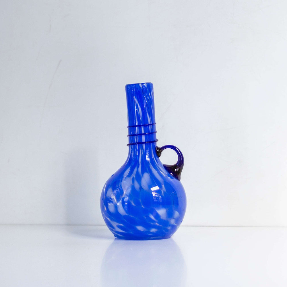 Bubble Blue Glass Vase, Italy