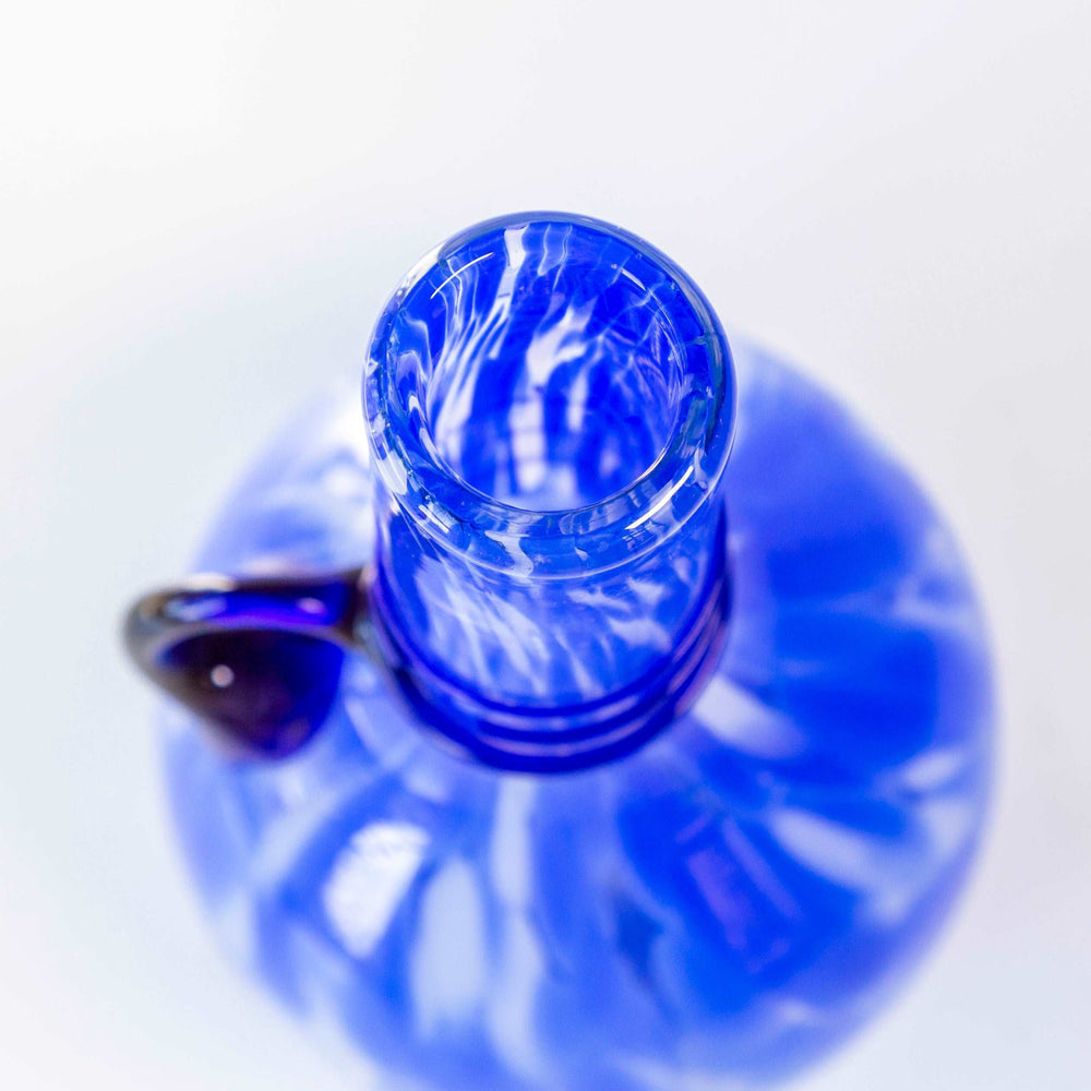 Bubble Blue Glass Vase, Italy - LIFFT