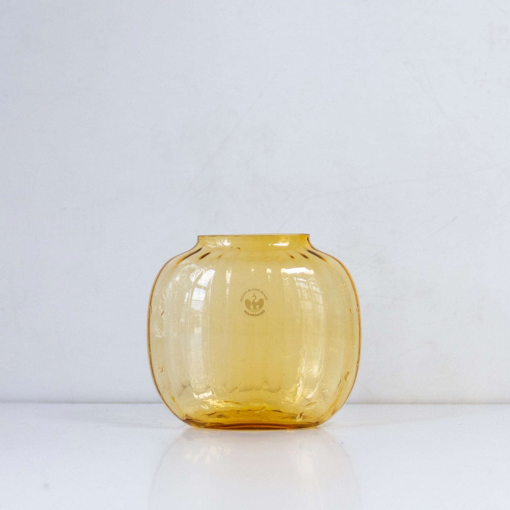 【HOLMEGAARD】PRIMULA Oval Amber Vase （H12） - LIFFT